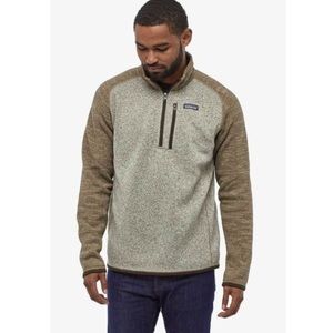 LIKE NEW Patagonia Better Sweater Quarter-Zip Fleece in Bleached Stone